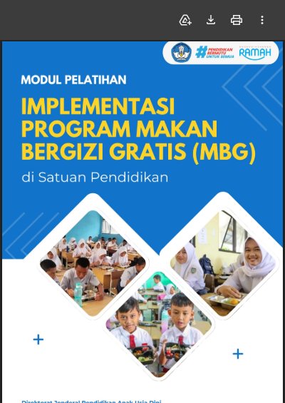 Modul Pelatihan Implementasi MBG di SP